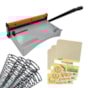 Kit Encadernação Espiramatic + Cartonagem e Espiral Metal Preto Marpax