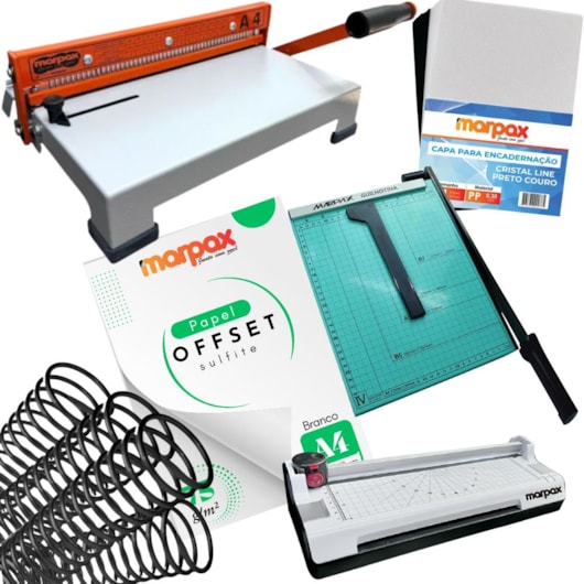 Kit Encadernação Iniciante Premium Marpax Espiral A4-X
