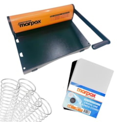 Kit Encadernação PMX-15 + Capa e Espiral Metal Branco Marpax