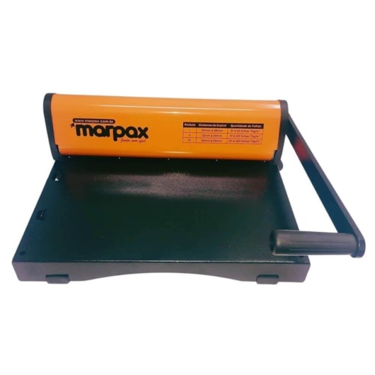 Kit Encadernação PMX-15 + Cartonagem e Espiral Metal Preto Marpax