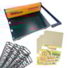 Kit Encadernação PMX-15 + Cartonagem e Espiral Metal Preto Marpax