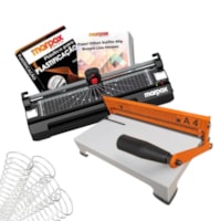Kit Encadernadora A4-X + Plastificadora 320e 110v + Insumos Marpax