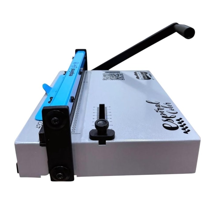 Kit Encadernadora Espiral Color Azul + Capa + Espiral Metal