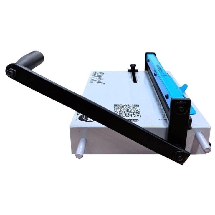 Kit Encadernadora Espiral Color Azul + Capa + Espiral Metal