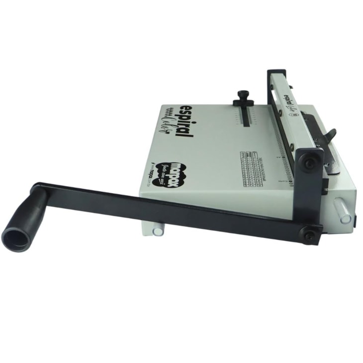 Kit Encadernadora Espiral Color Branco + Capas e Espirais