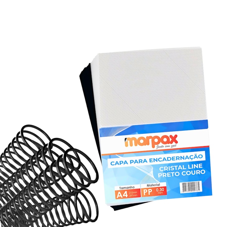 Kit Encadernadora Espiral Color Branco + Guilhotina Insumos