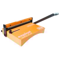 Kit Encadernadora Espiral Color Laranja + Guilhotina Insumos