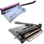 Kit Encadernadora Espiral Color Rosa + Guilhotina Semi Industrial A3 Marpax