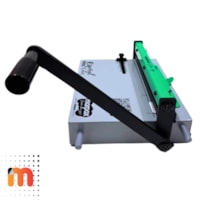 Kit Encadernadora Espiral Color Verde + 100 Capas e 100 Espirais Marpax