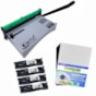 Kit Encadernadora Espiral Color Verde + 100 Capas e 100 Espirais Marpax