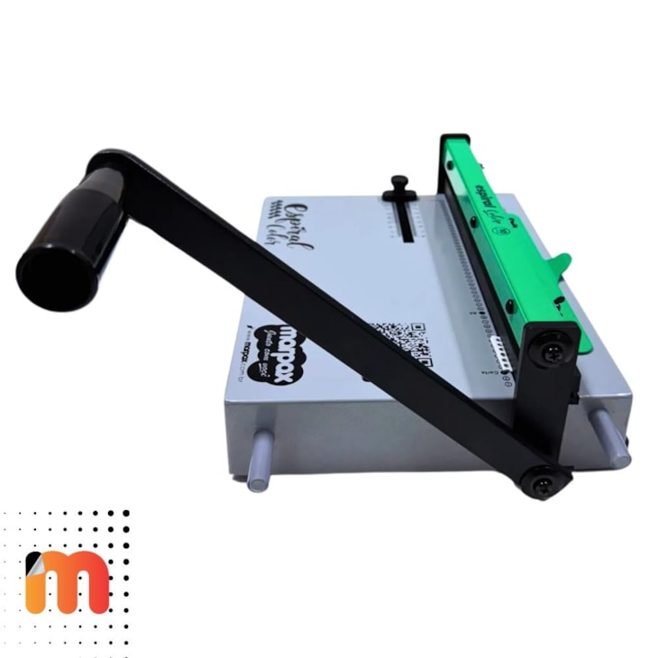 Kit Encadernadora Espiral Color Verde + Capas e Espirais