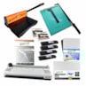 KIT ENCADERNADORA, PLASTIFICADORA , GUILHOTINA + INSUMOS 110v