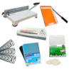 Kit Encadernadora, Plastificadora, Guilhotina + Insumos 220V