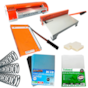 Kit Encadernadora Plastificadora Guilhotina Marpax + Insumos