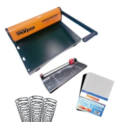 Kit Encadernadora PMX-15 + Refiladora Menno 4x1 + Insumos