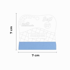 Kit Espátulas Para Artesanato Soft Com Feltro Azul Marpax