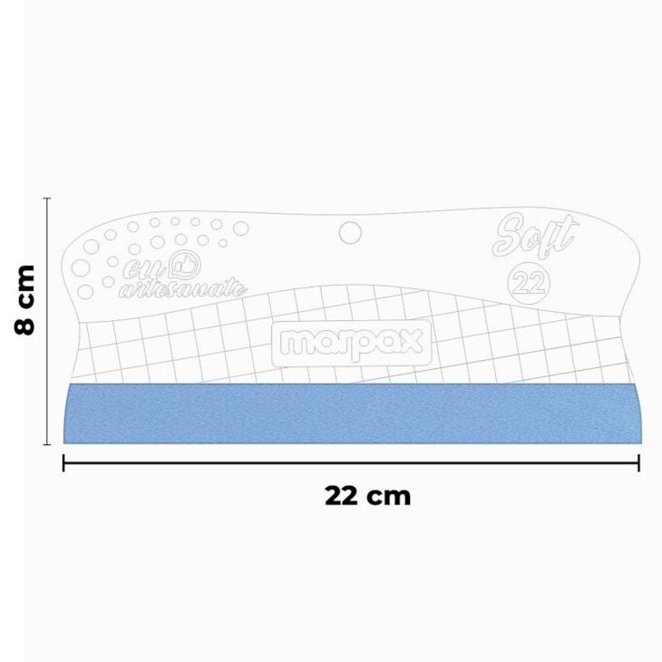 Kit Espátulas Para Artesanato Soft Com Feltro Azul Marpax