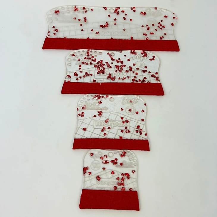 Kit Espátulas Para Artesanato Soft Com Feltro Glitter Coaração Marpax