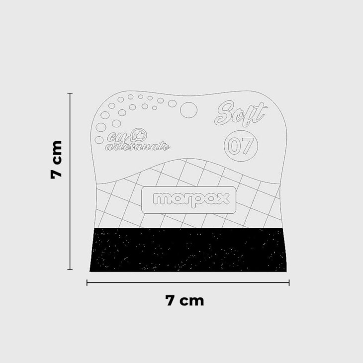 Kit Espátulas Para Artesanato Soft Com Feltro Preto Marpax