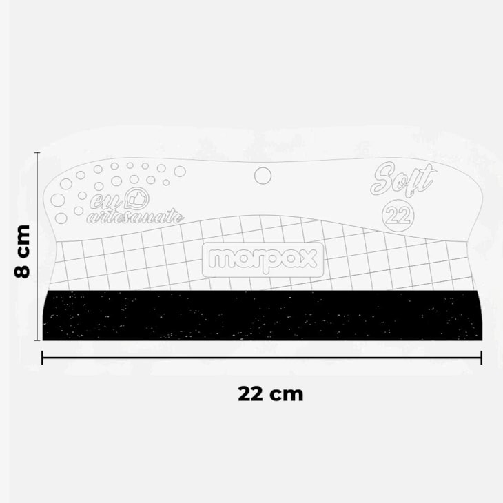 Kit Espátulas Para Artesanato Soft Com Feltro Preto Marpax