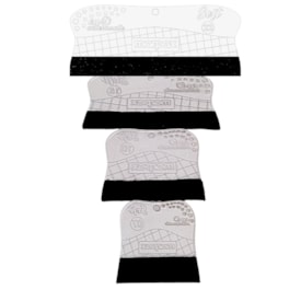 Kit Espátulas Para Artesanato Soft Com Feltro Preto Marpax