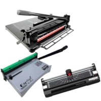 Kit Espiral Color Verde + Guilhotina Semi A3 Plastificadora