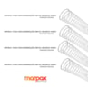 Kit Espiral Para Encadernação Metal Branco A4 Marpax 20UN