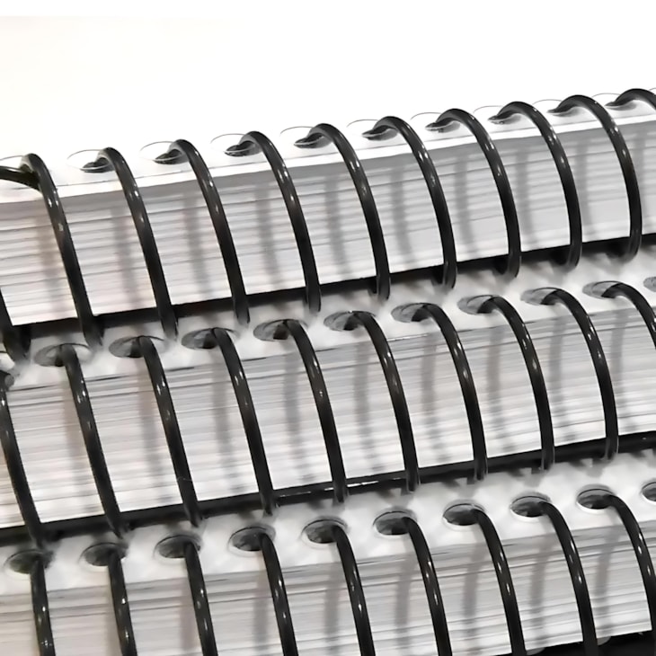Kit Espiral Para Encadernação Preto 7, 9, 14, 17mm 1200un