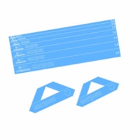 Kit Fio de Cabelo e Régua para Cartonagem Azul Marpax 09un