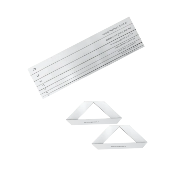 Kit Fio de Cabelo e Régua para Cartonagem Marpax com 09un