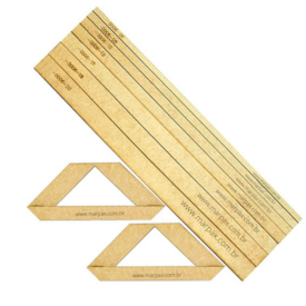 Kit Fio de Cabelo e Régua para Cartonagem MDF Marpax 09un