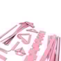 Kit Gabarito Completo Com T Rosa Em MDF Marpax