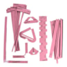 Kit Gabarito Completo Com T Rosa Em MDF Marpax