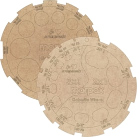 Kit Gabarito Redondo para Espiral e Wire-o MDF Marpax