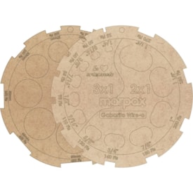 Kit Gabarito Redondo para Espiral e Wire-o MDF Marpax