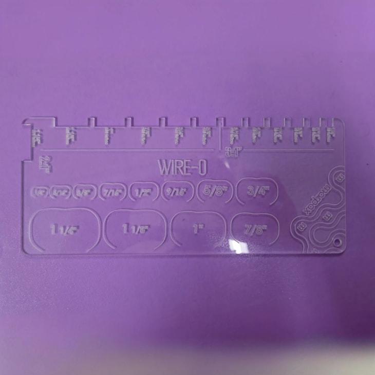 Kit Gabarito Retangular para Espiral e Wire-o Acrílico Marpax