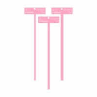 Kit Gabarito T Rosa de 0,6 Á 2,5 em MDF Marpax com 6 Peças