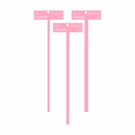 Kit Gabarito T Rosa de 0,6 Á 2,5 em MDF Marpax com 6 Peças