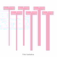 Kit Gabarito T Rosa de 0,6 Á 2,5 em MDF Marpax com 6 Peças