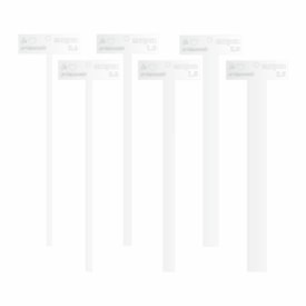 Kit Gabarito T Transparente de 0,6 Á 2,5 em Acrilico 6 Peças