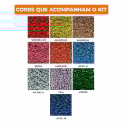 Kit Ilhóses Coloridos de Metal N° 51 Marpax 1.000 unidades