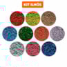 Kit Ilhóses Coloridos de Metal N° 51 Marpax 1.000 unidades