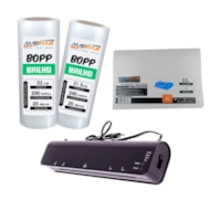 Kit Laminadora Menno A3 110V + 2 Bobinas BOPP Brilho Marpax
