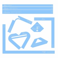 Kit Offset 75g + Grampeador + Dobra Folha Azul Acrílico Marpax