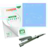 Kit Offset 75g + Grampeador + Dobra Folha Azul Acrílico Marpax