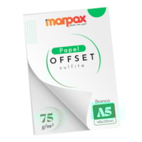 Kit Offset 75g + Grampeador + Dobra Folha Azul MDF Marpax