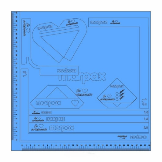 Kit Offset 75g + Grampeador + Dobra Folha Azul MDF Marpax
