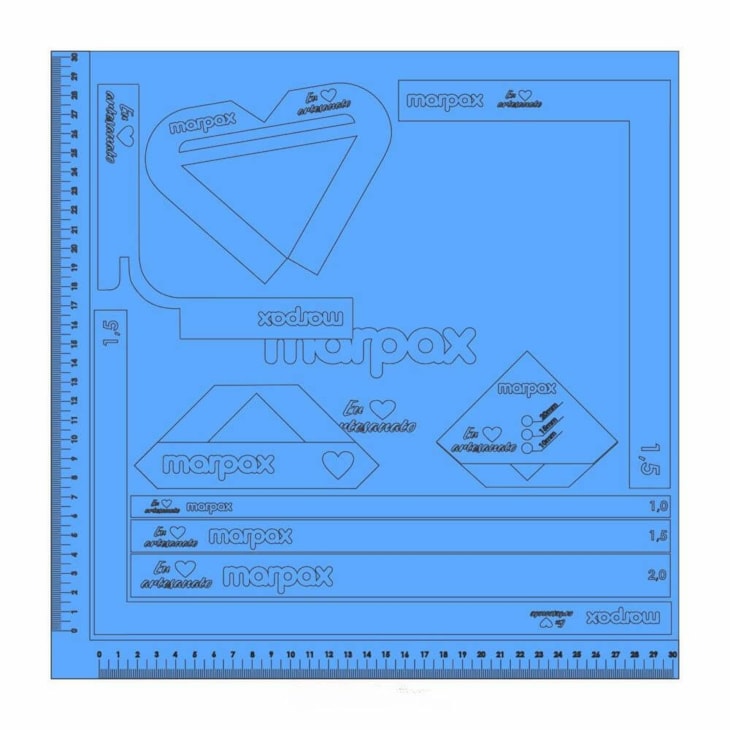 Kit Offset 75g + Grampeador + Dobra Folha Azul MDF Marpax