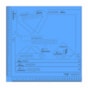 Kit Offset 75g + Grampeador + Dobra Folha Azul MDF Marpax