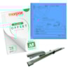 Kit Offset 75g + Grampeador + Dobra Folha Azul MDF Marpax